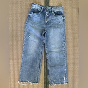 Eunina wide leg, cropped high rise, Light Blue wash denim Jeans!🩵💙🩶